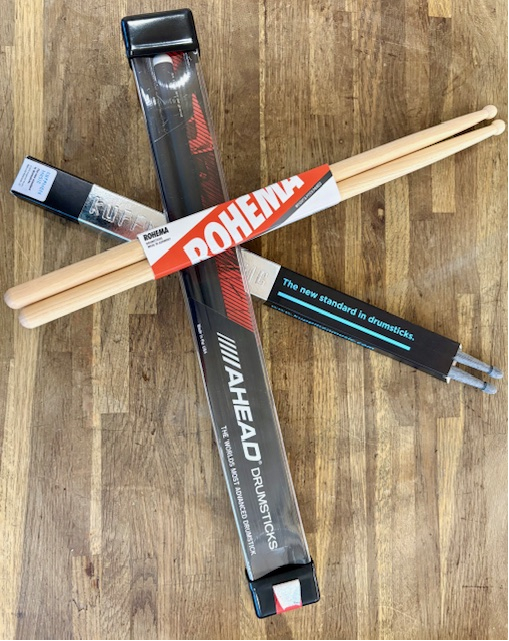 Drumsticks aud Arbeitsplatte 