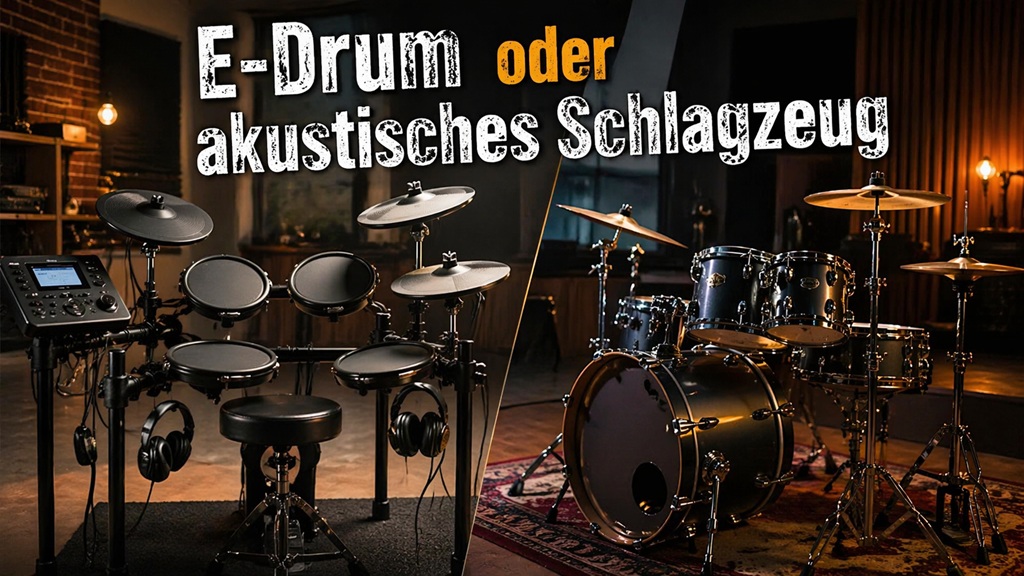 Was ist besser für mich - E-Drum oder akustisches Schlagzeug