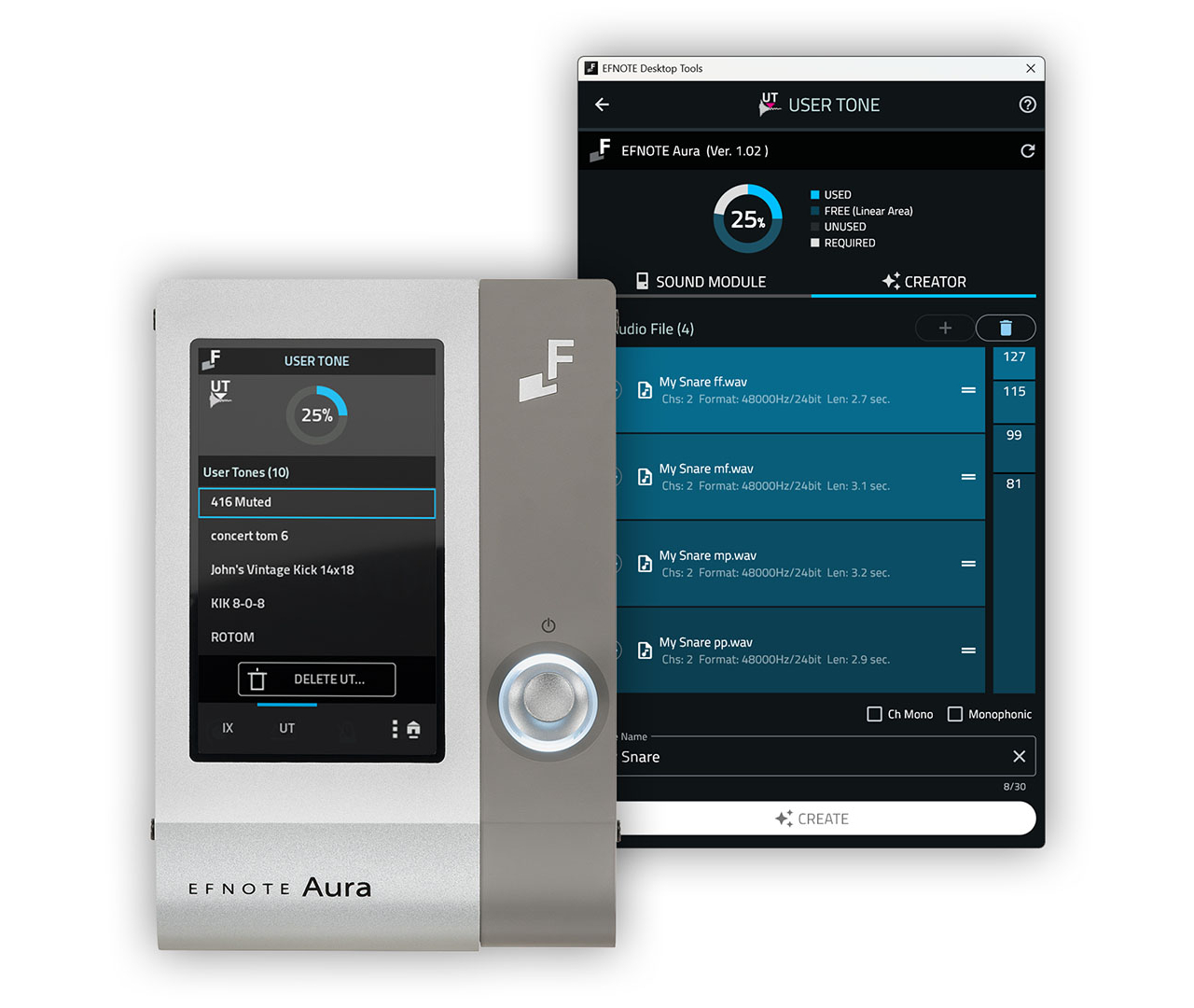 Efnote AURA Modul