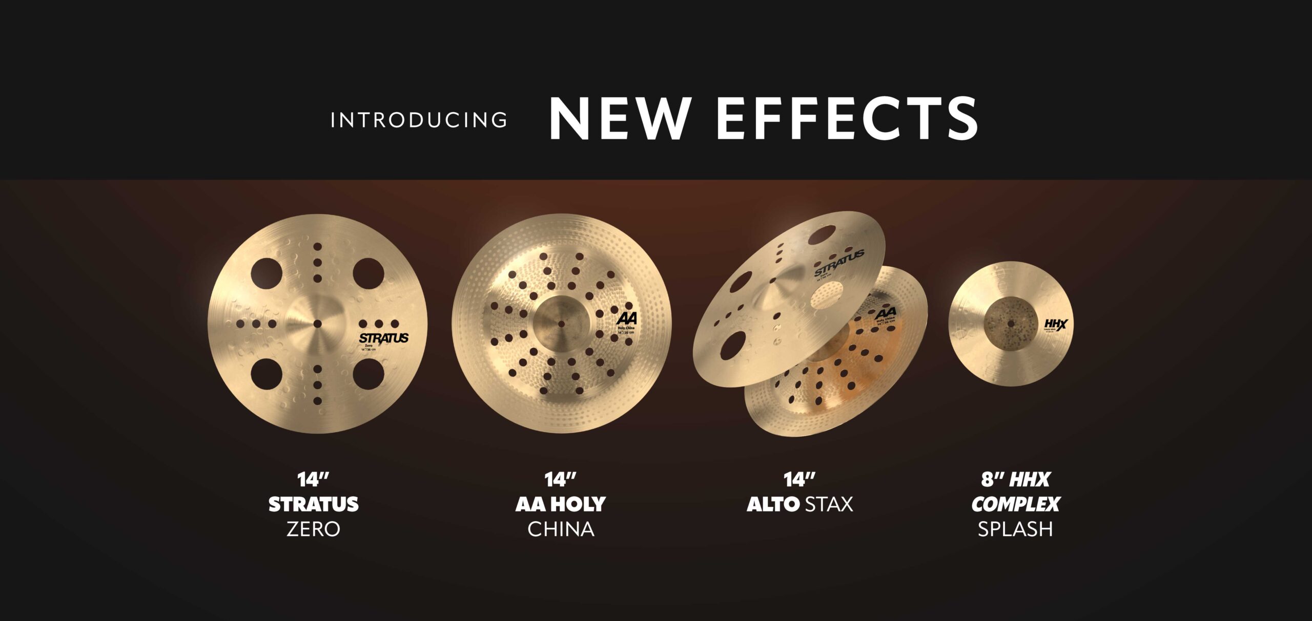 Neue Sabian Effektbecken: Vier Modelle im Überblick